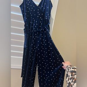 Star velvet jumpsuit